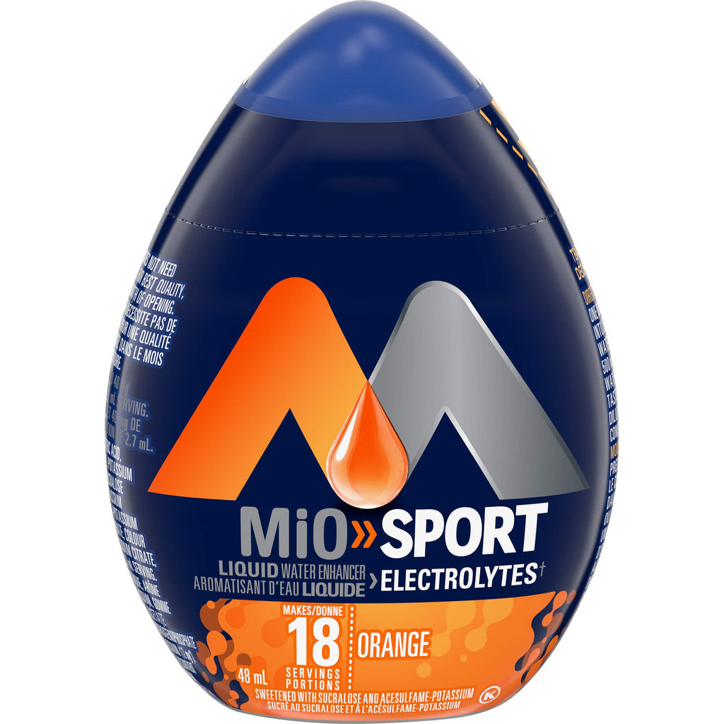 MiO Sport Liquid Water Enhancer, Orange, 48mL/1.6 fl. oz., (Pack of 12) {Imported from Canada}