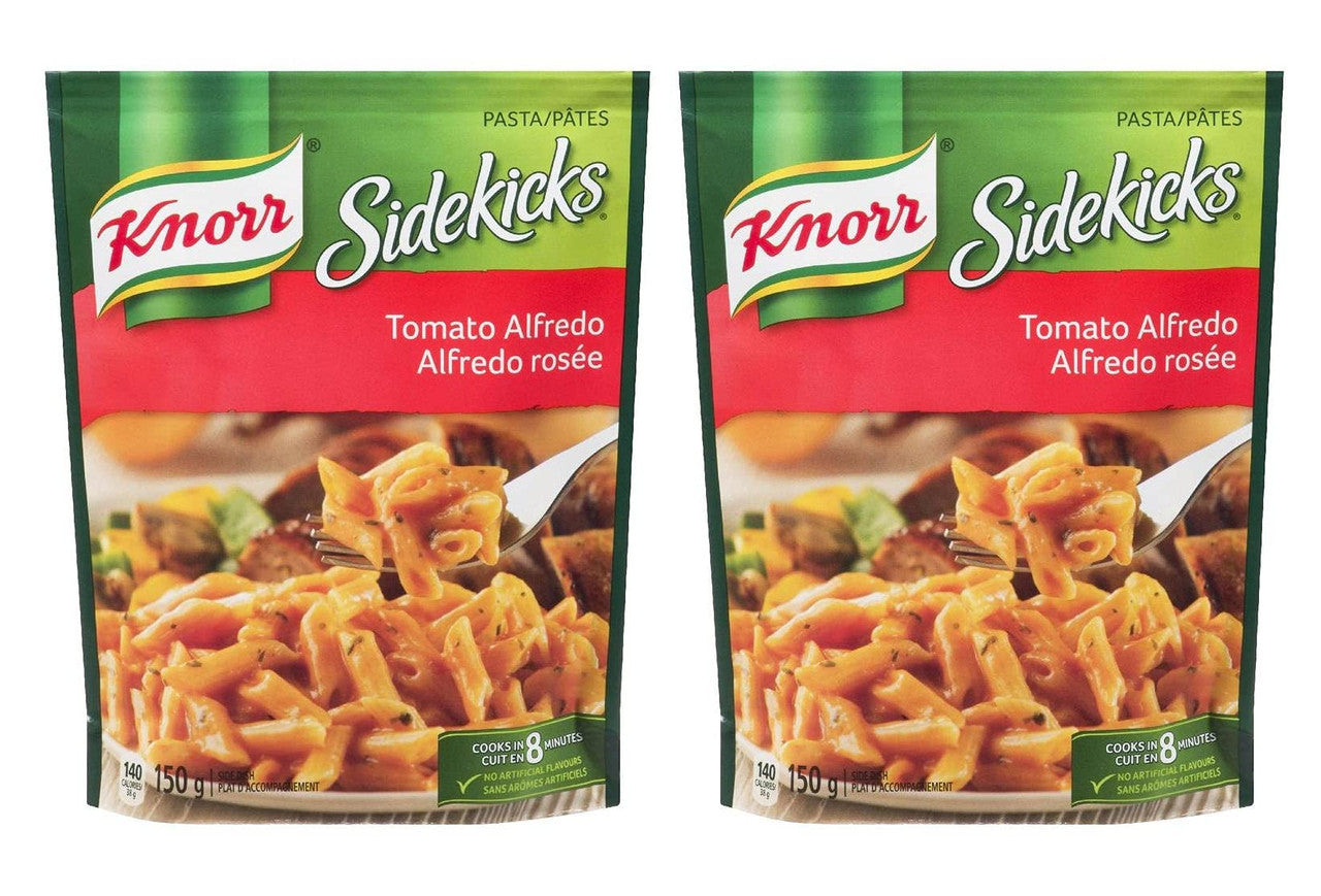 Knorr Sidekicks Tomato Alfredo Pasta Side Dish, 150g/5.2oz, 2-Pack (Imported from Canada)