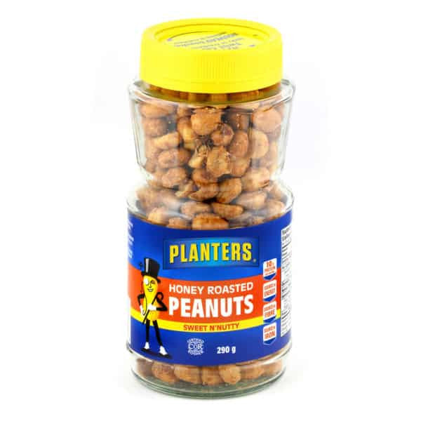 Planters Honey Roasted Peanuts, 290g/10.2oz., 12 Pack, {Imported from Canada}