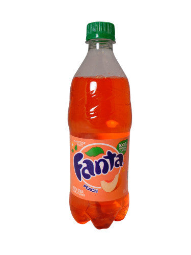 Fanta Peach Soda Pop 473ml/15.99oz. {Imported from Canada}