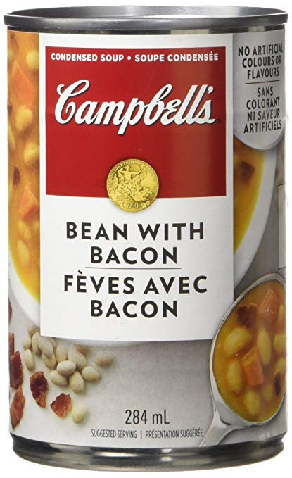 Campbell's Bean and Bacon Soup, 284ml/9.6 oz. (Imported from Canada)