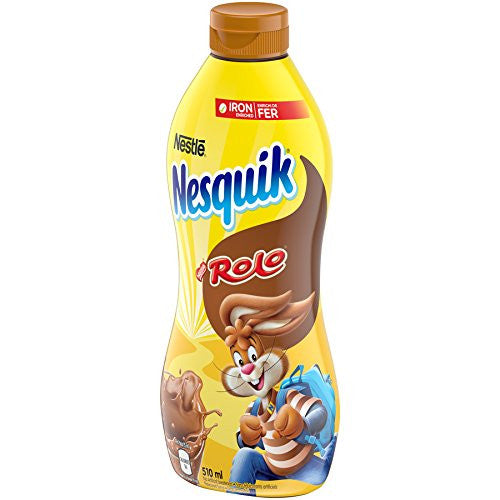 Nestle Nesquik Rolo Flavored Syrup Mix, 510ml/17.9 fl.oz, {Imported from Canada}