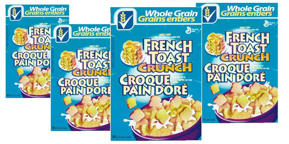 French Toast Crunch Cereal, 4pk, 380g/13.4 oz., per box {Imported from Canada}
