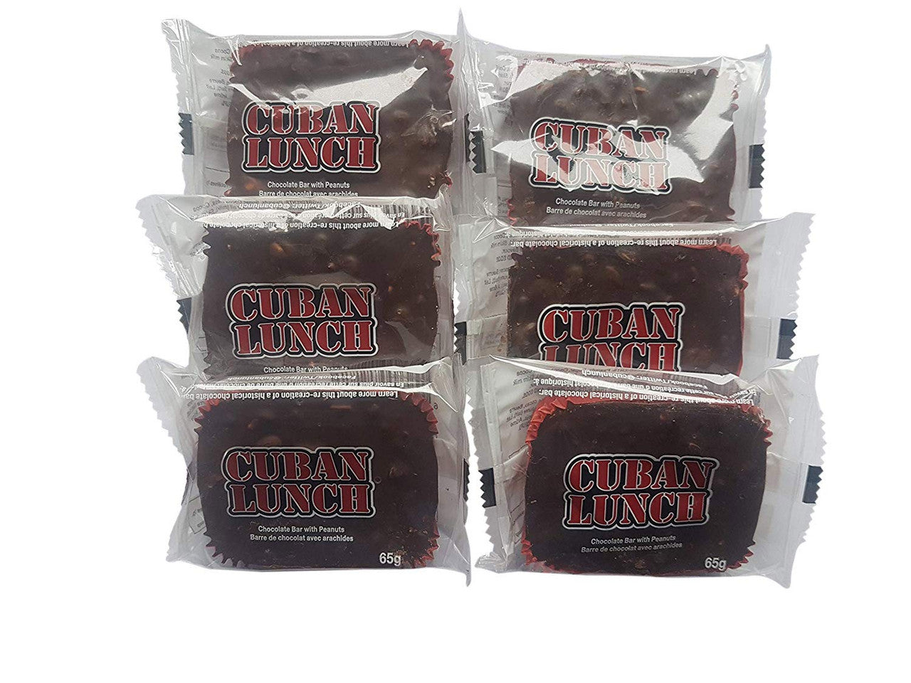 Classic Cuban Lunch Chocolate Bar, (6-Pack) 65g/2.3oz., Per Bar {Imported from Canada}