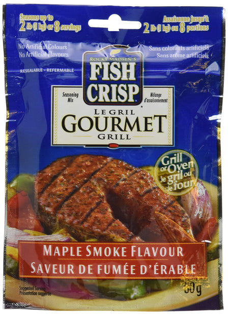 Rocky Madsen Fish Crisp, Seasoned Coating, Maple Smoke, 80g/2.8oz., {Imported from Canada}