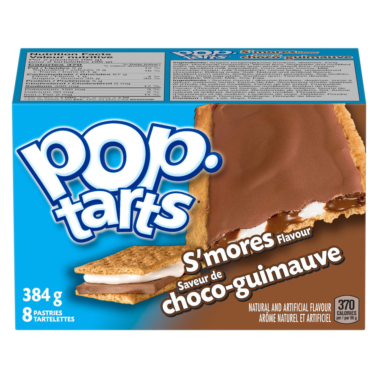 Kellogg's Pop Tarts Toaster Pastries, S'mores 8ct 400g/14.11oz  {Canadian}