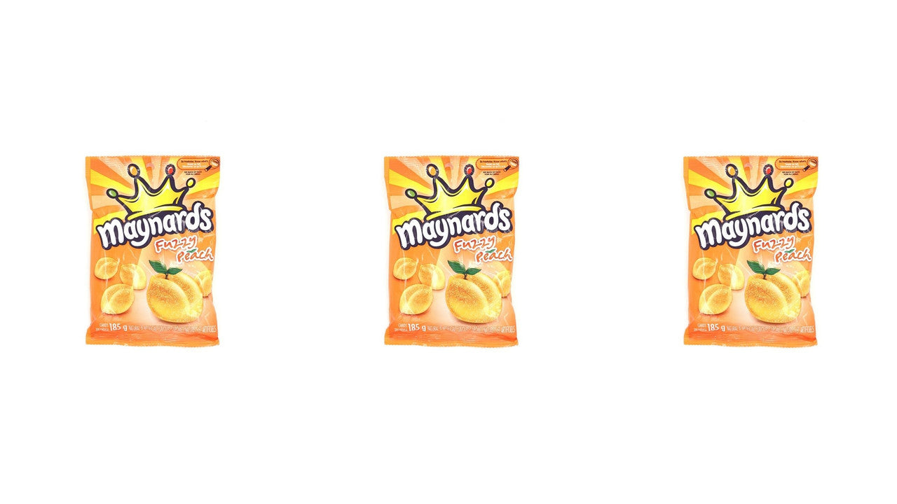 Maynards Fuzzy Peach, 185g/6.5 oz., (3 pack) {Imported from Canada}