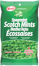 Kerr's Spearmint Scotch Mints, (12pk), 200g/7.1 oz. Peg Bag (Imported from Canada)
