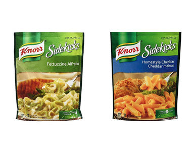 Knorr Sidekicks Homestyle Cheddar, 131g & Three Cheese, 133g, 50 of each, {Imported from Canada}