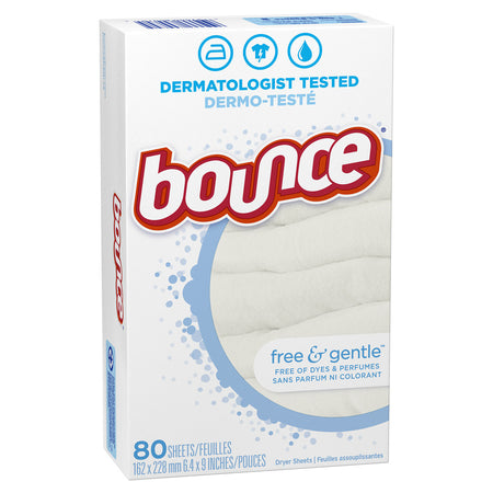 Bounce Free & Gentle, Fabric Softener Sheets, 80 Count {Imported from Canada}