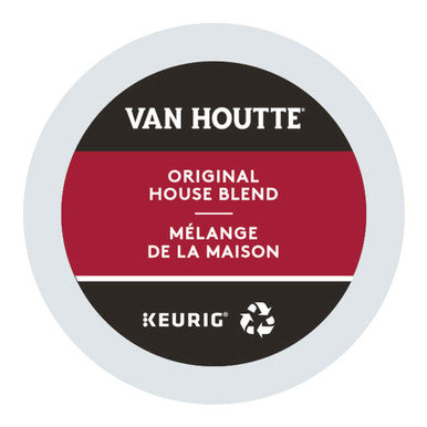 Van Houtte Original House Blend, Medium Roast,  30 K-Cups {Imported from Canada}