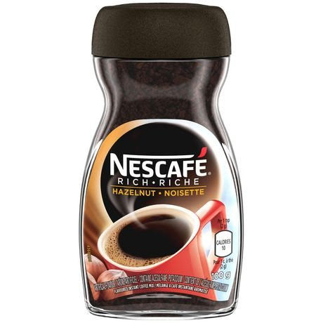 NESCAFE Coffee Bundle, One Rich Hazelnut 100g and One Rich French Vanilla 100g, {Imported from Canada}