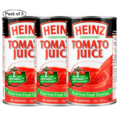 Heinz Tomato Juice, 1.36L/48 fl.oz., (3 pack) {Imported from Canada}