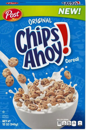 POST Chips Ahoy! Breakfast Cereal 340g/12 oz., {Imported from Canada}