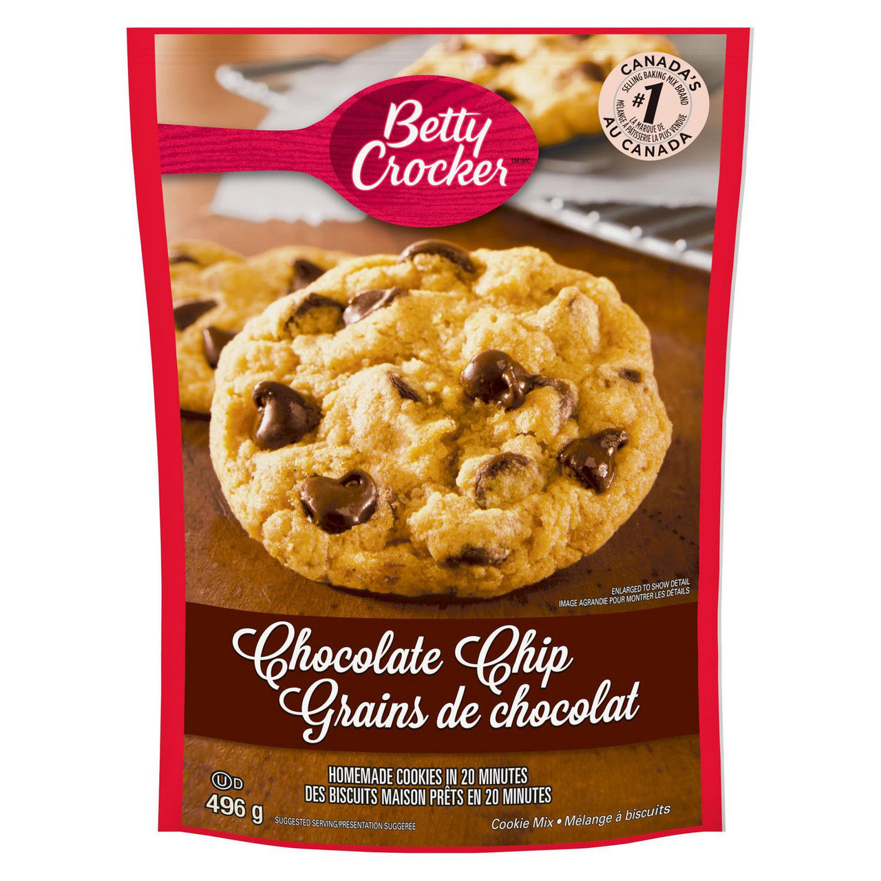Betty Crocker Chocolate Chip Cookie Mix, 496g/17 oz. Box {Imported from Canada}