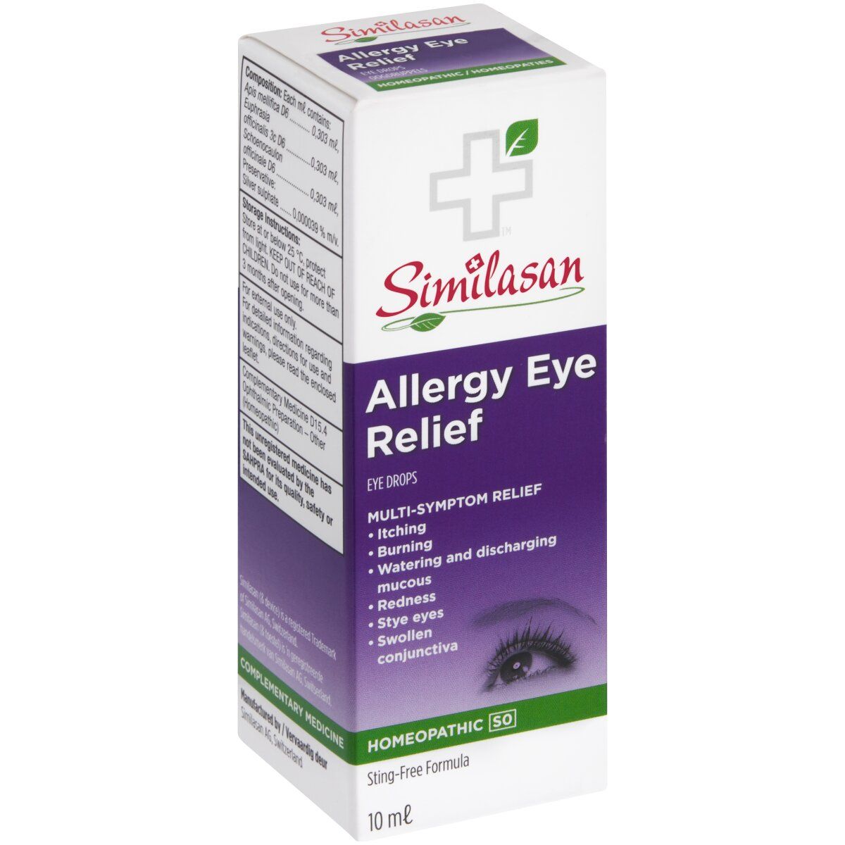 Similasan Allergy Eye Relief, Homeopathic Medicine, 10mL Bottle {Imported from Canada}