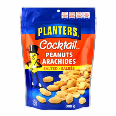 Planters Cocktail Salted Peanuts, 300g/10.6oz., 12pk, {Imported from Canada}