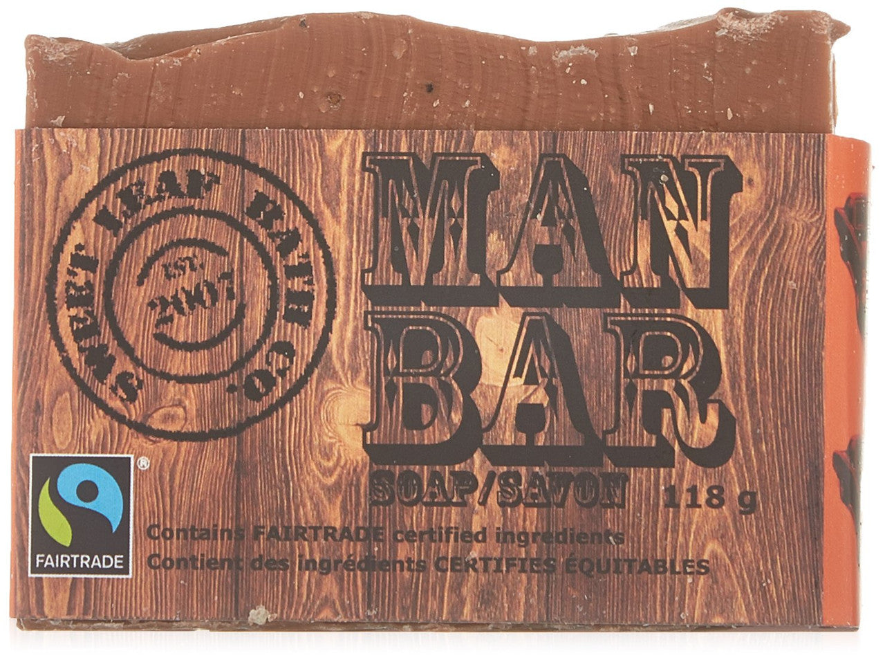 Sweet Leaf Man Bar Soap, 118g/4.2 oz., Handmade, {Imported from Canada}