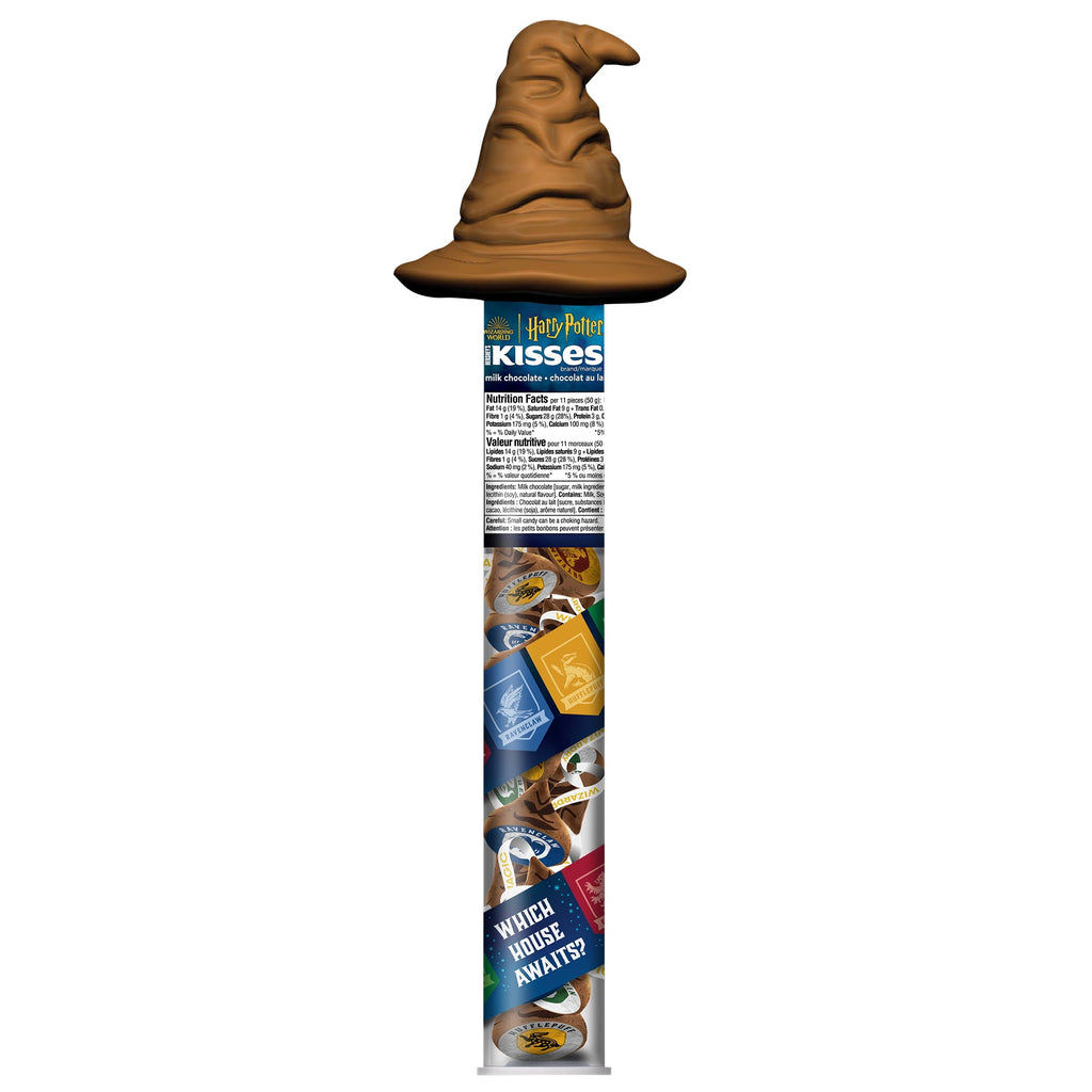 Hershey's Kisses Harry Potter Sorting Hat Cane, Milk Chocolate, 50g/1.75 oz. Tube, front of tube