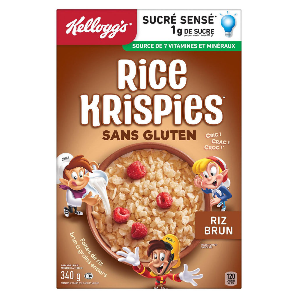 Kellogg's Rice Krispies Gluten Free Cereal, Whole Grain Brown Rice {Canadian}