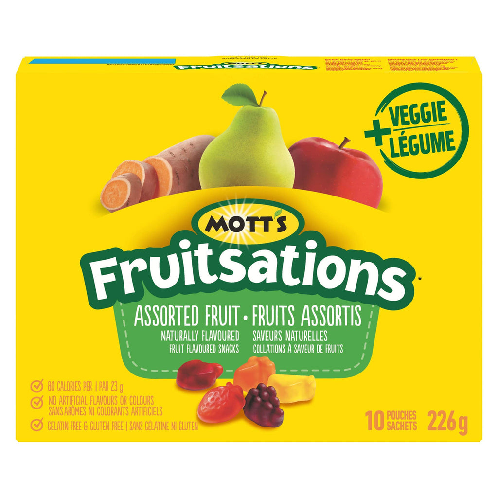 Motts Fruitsations + Veggie/Fruit Flavoured Snacks Gluten Free {Canadian}