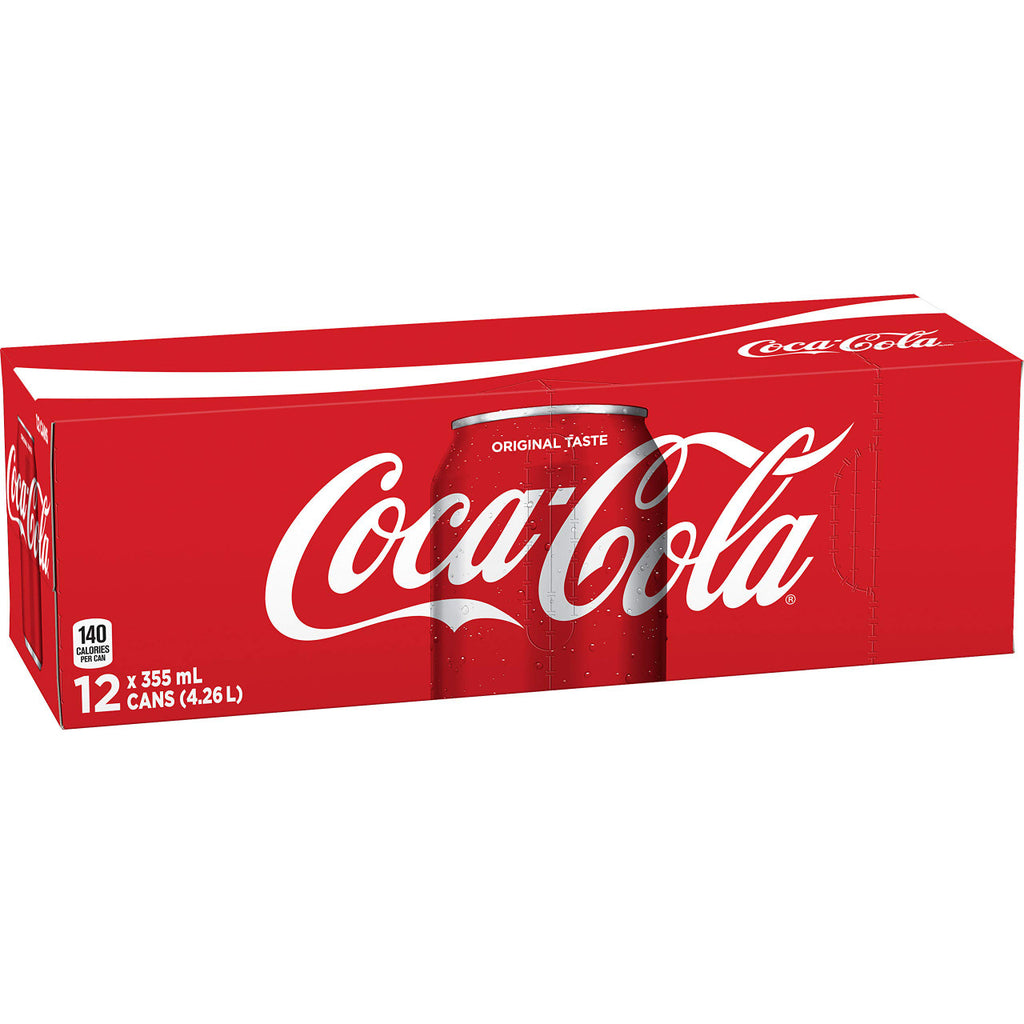 Coca-Cola Coke Classic 355ml  12pk, Soft Drinks - {Imported from Canada}