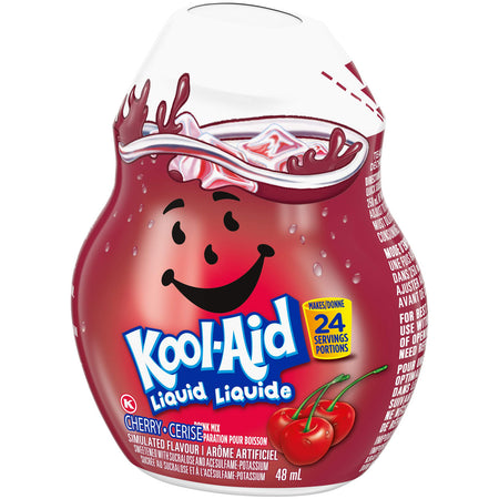 Kool-Aid Liquid Drink Mix, Cherry, 48mL (Pack of 12), {Imported from Canada}