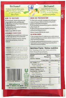 Knorr Bechamel Classic Sauce Mix 47g, 12 count {Imported from Canada}