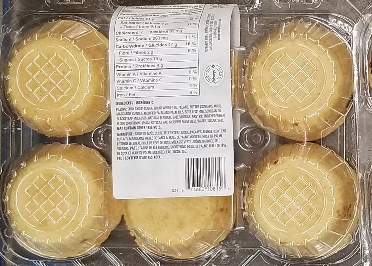 Sensations, Pecan Butter Tarts, 510g/18oz,. 6ct, {Imported from Canada}