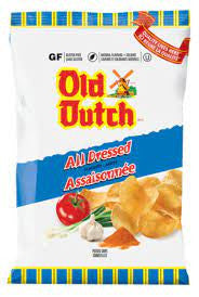 Old Dutch Potato Chips, All Dressed Flavour, 40 gram/1.4 ounce Bags, - (12 Pack) {Imported from Canada}