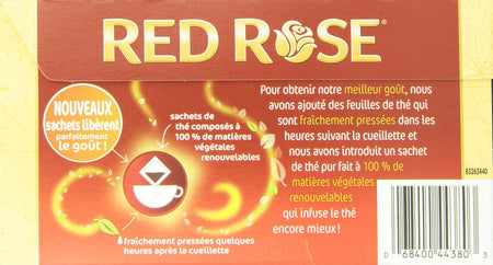 Red Rose Canadian Breakfast Tea - 60 Tea bags {Imported from Canada}