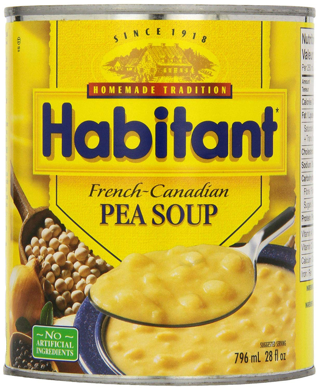 Habitant French Canadian Pea Soup, 796ml/28oz. (Imported from Canada)