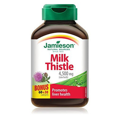 Jamieson Milk Thistle Bonus for Liver 90 Tabs, {Imported from Canada}