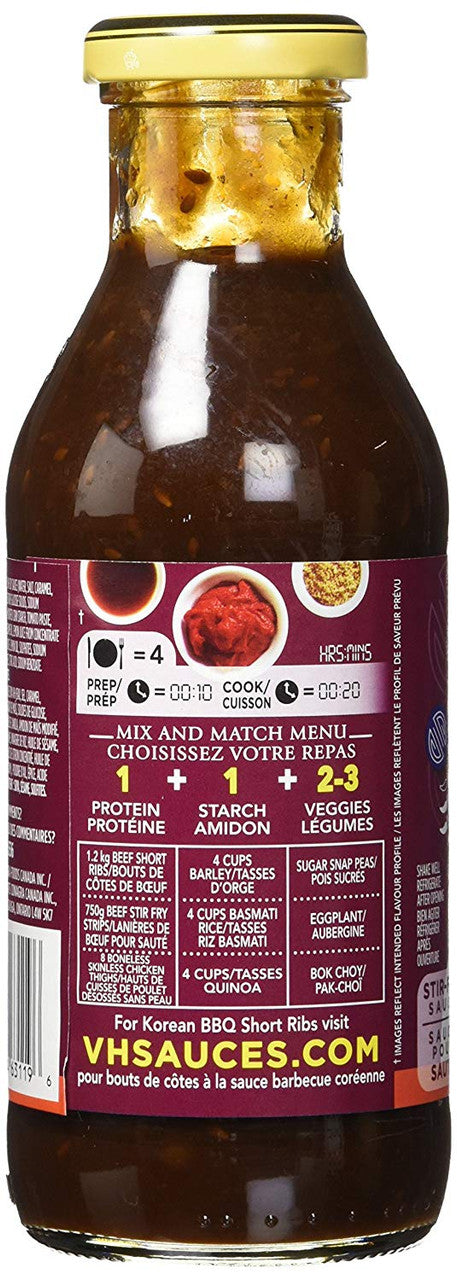 VH Korean BBQ Stir Fry Sauce, 355ml/12oz., Jar {Imported from Canada}
