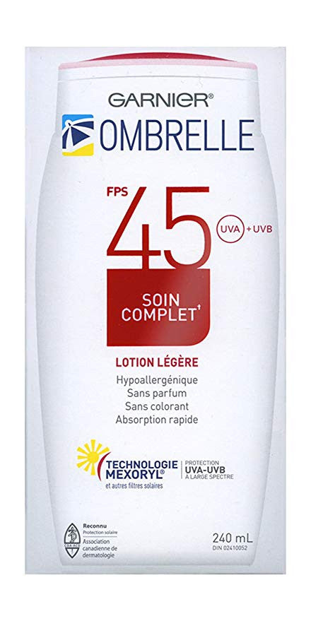 L'Oreal Ombrelle Sunscreen SPF 45 w/ MEXORYL LARGE 8 oz size Blocks UVA & UVB