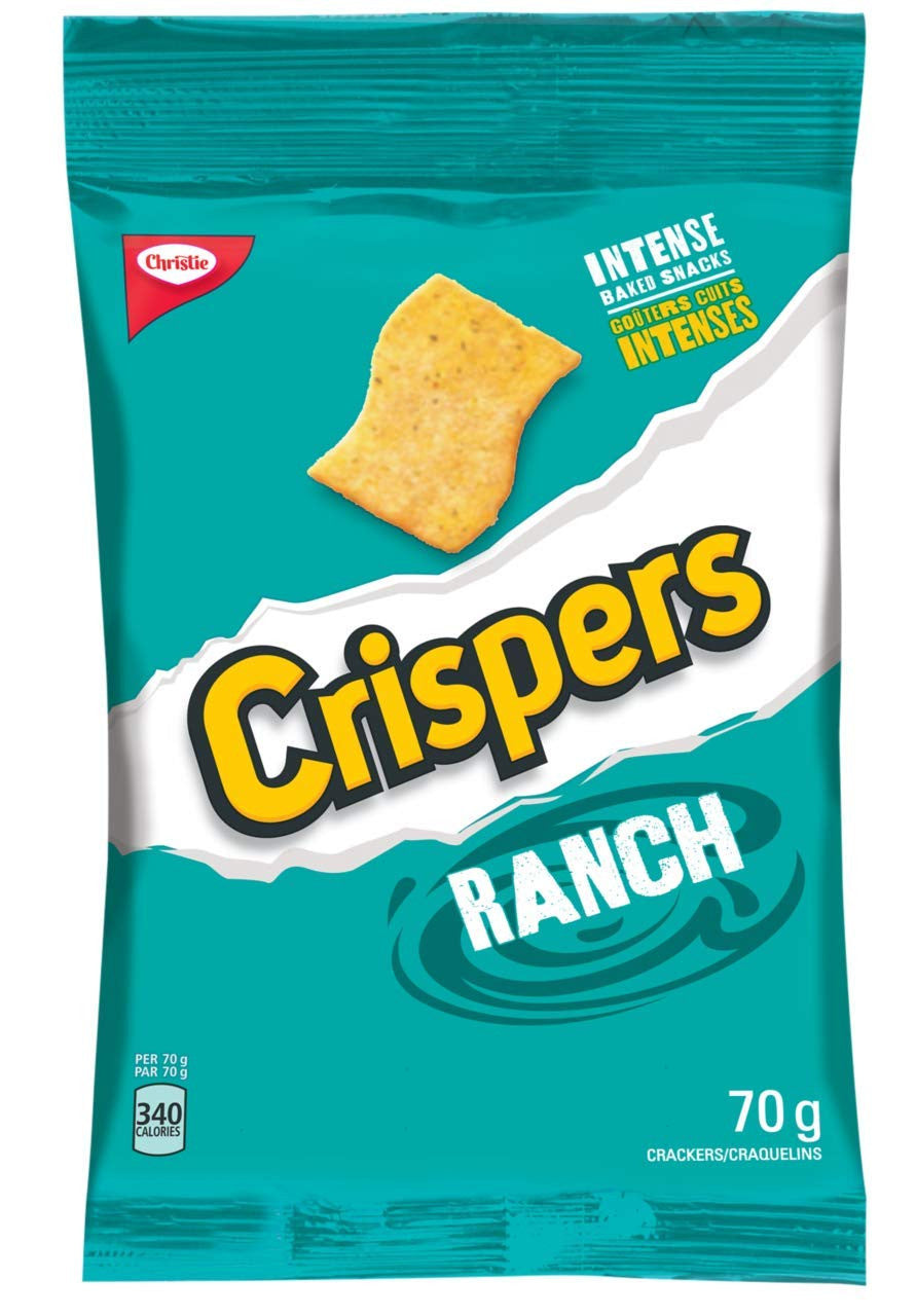 Crispers Christie Ranch, 70g/2.46 Ounces 12 Pack {Imported from Canada}