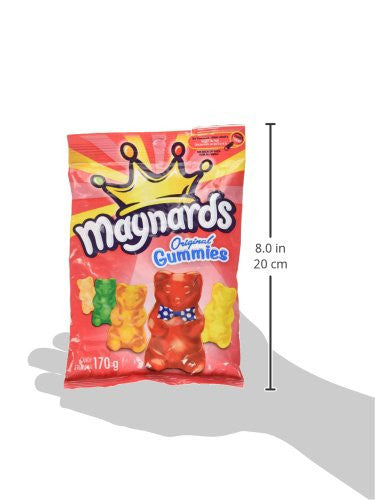 Maynards Orginal Gummies Candy (170g/6oz) Bags, 12 Pack, {Imported from Canada}