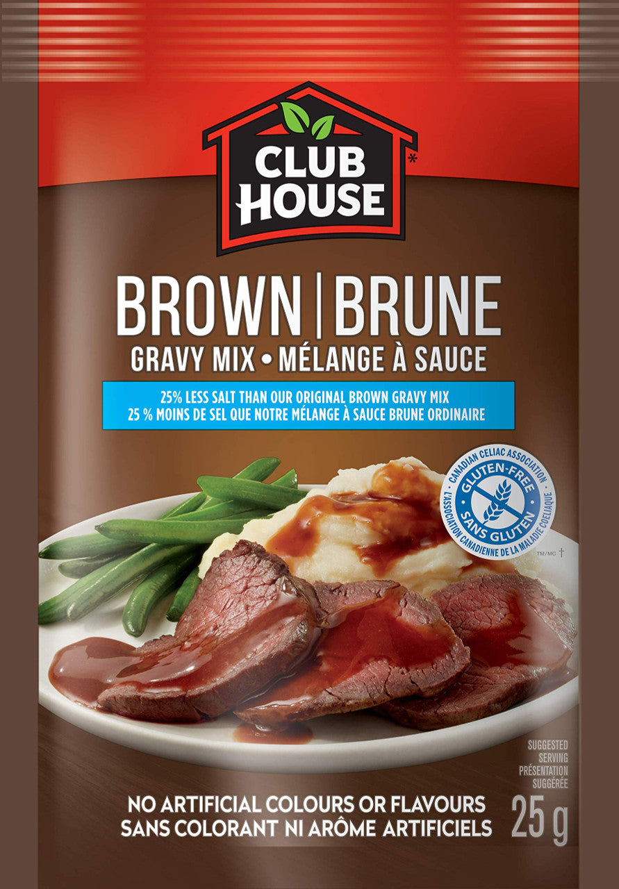 Club House Gluten-Free Brown Gravy, 25g/1oz., {Imported from Canada}