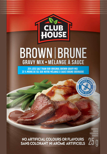 Club House Gluten-Free Brown Gravy, 25g/1oz., {Imported from Canada}