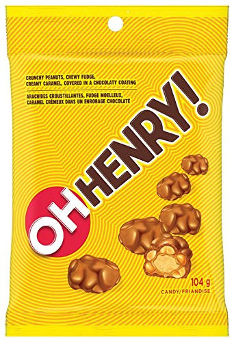 OH HENRY! Halloween Chocolatey Candy Mix, 104g/3.7 oz., (Pack of 4) {Imported from Canada}