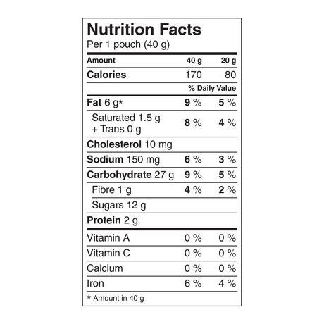 Dare Bear Paws Baked Apple Soft Snack Cookies, 240g/8.5oz, (Imported from Canada)