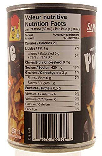 St Hubert Poutine Gravy (398ml/13.5 oz) per can (2ct) {Imported from Canada}
