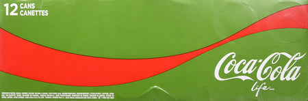 Coca-Cola Life Soft Drinks, 355mL Cans, 12 Pack, {Imported from Canada}