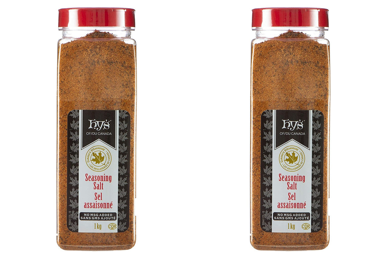 Hy's Seasoned Salt, No Msg, 1kg/2.2 lbs., (2 Pack) {Imported from Canada}