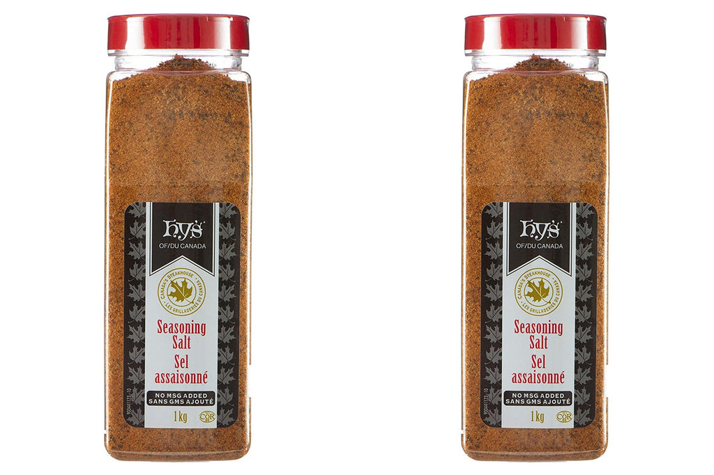 Hy's Seasoned Salt, No Msg, 1kg/2.2 lbs., (2 Pack) {Imported from Canada}