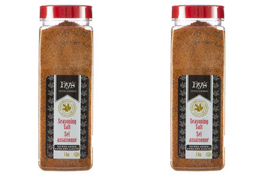 Hy's Seasoned Salt, No Msg, 1kg/2.2 lbs., (2 Pack) {Imported from Canada}