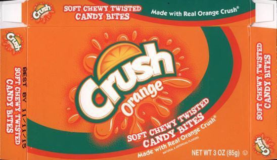 Crush Orange gummy soda bottles 85g/2.99oz Box {Imported from Canada}
