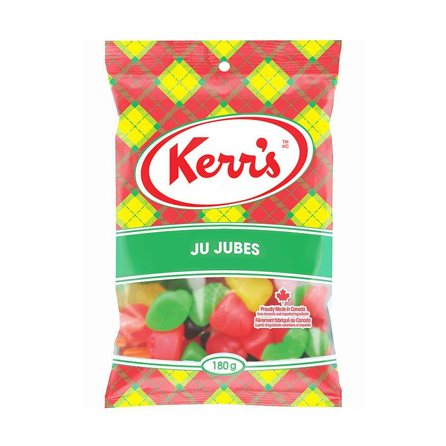 Kerr's Classic Ju Jubes Gummy Candy, 180g/6.3oz., 14pk, {Imported from Canada}