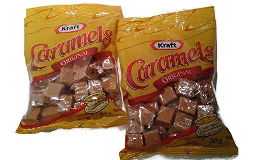 KRAFT Caramels Bags, 269g/9.5 oz.( 2pk) (Imported from Canada)