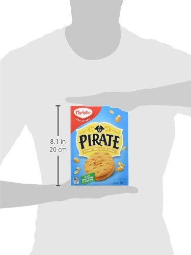 Christie Pirate Oatmeal Peanut Butter Cookies, 300g/10.6oz, 2-Pack {Imported from Canada}